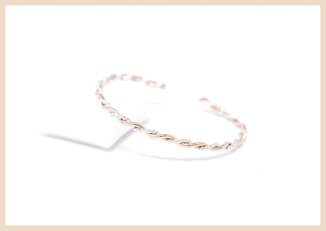 Gold and Silver Twisted Bangle Cuff Bracelets Lexington, Kentucky