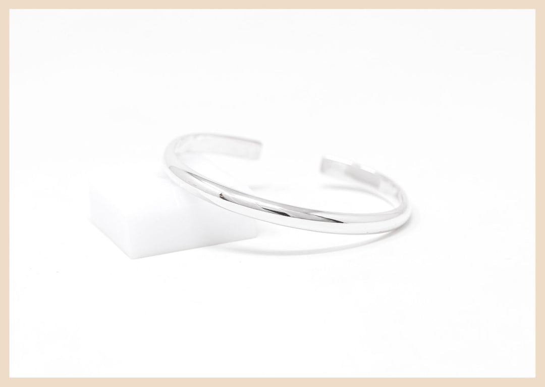 Sterling Silver Bangle Cuff Bracelet Personalized and Engraved by Anna Shae Jewelry Lexington, Kentucky
