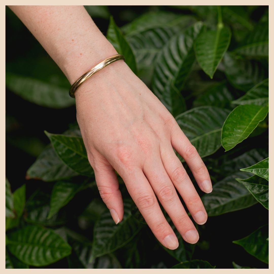 Bold Gold Bangle Cuff Stackable Bracelet in Lexington, Kentucky