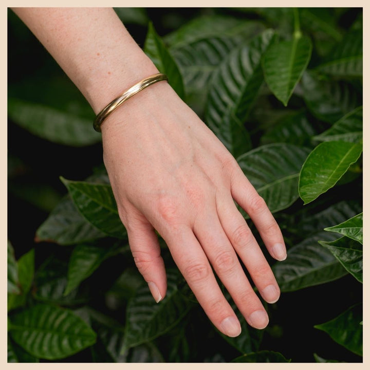Bold Gold Bangle Cuff Stackable Bracelet in Lexington, Kentucky