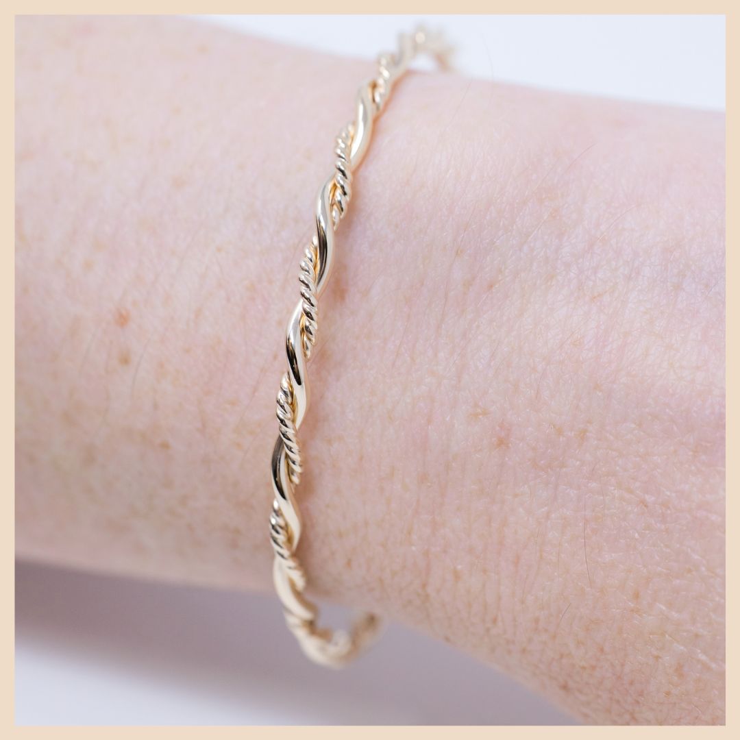 Gold Bangle Cuff Bracelet Lexington, Kentucky by Anna Shae Jewelry