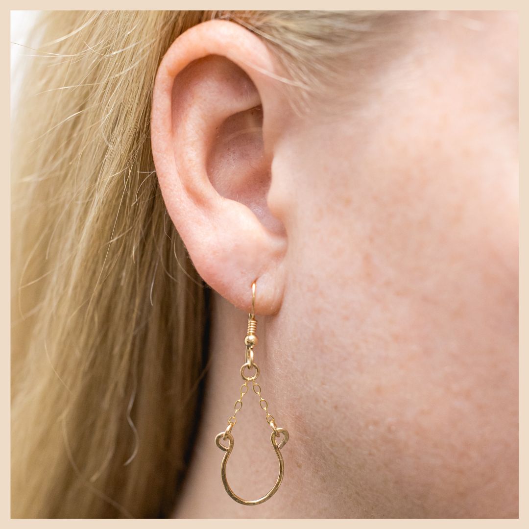 Horseshoe Earrings by Anna Shae Jewelry Lexington, Kentucky