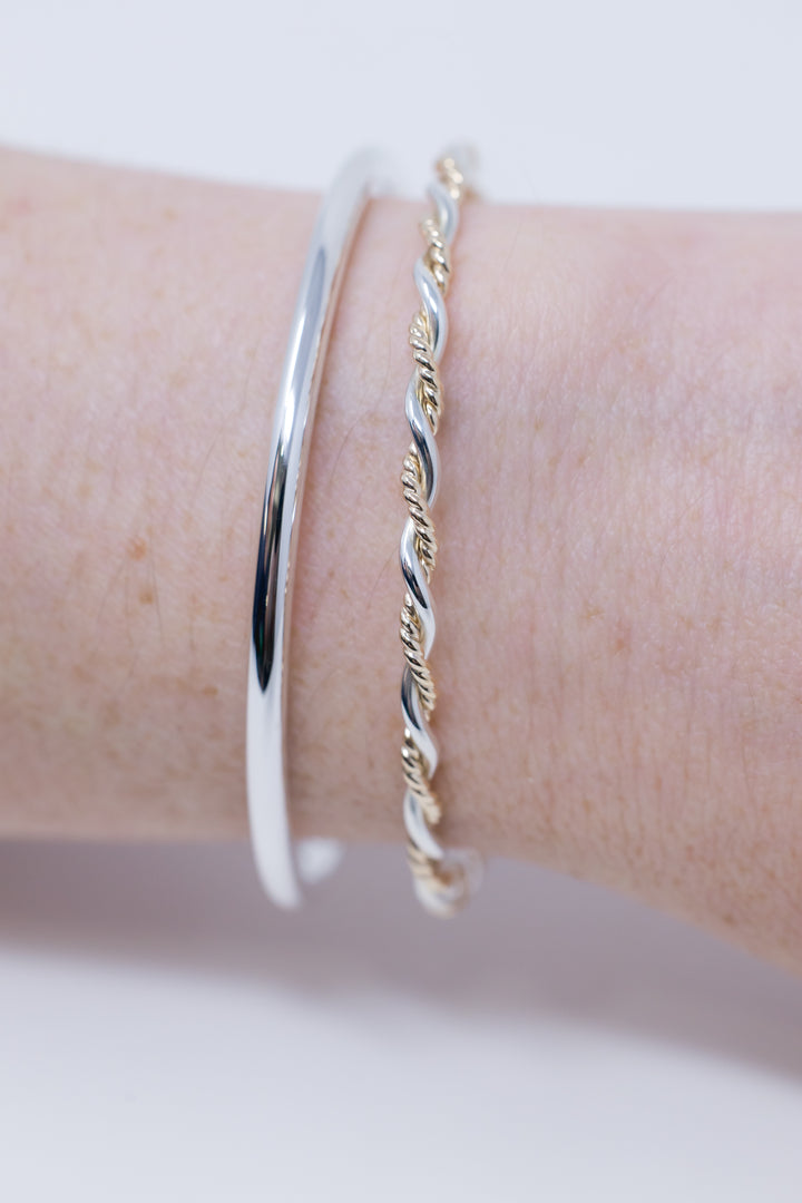 Twisted Bangle Stack Bracelet by Anna Shae Jewelry in Lexington, Kentucky