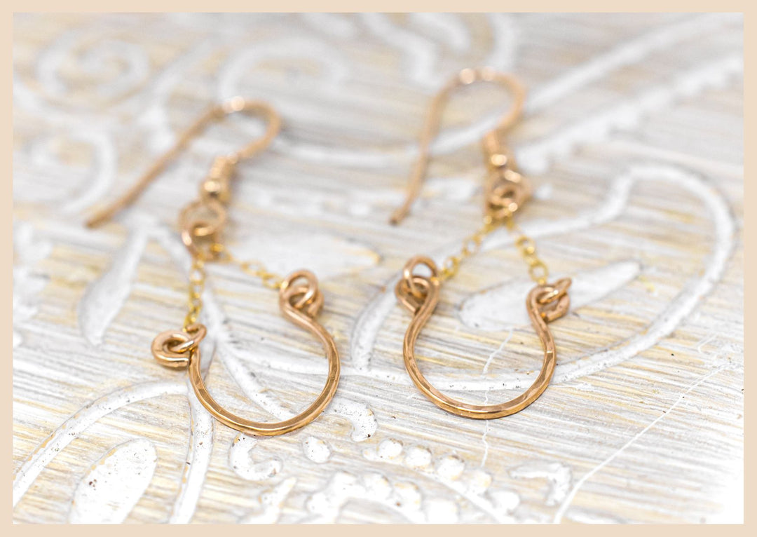 Gold Horseshoe Earrings Lexington, Kentucky