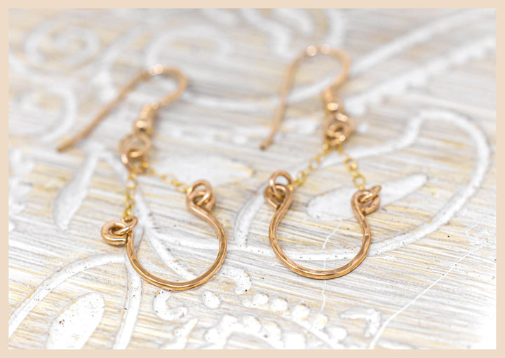 Gold Horseshoe Earrings Lexington, Kentucky