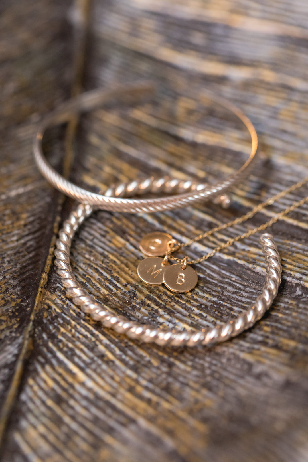Sterling Silver Cable Wire Bangle Cuff Bracelet made local in Lexington, Kentucky by Anna Shae Jewelry