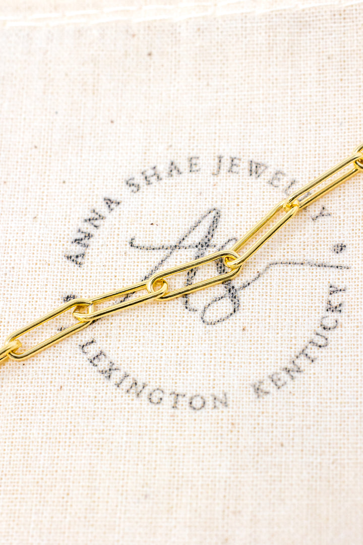 Gold Bold Paperclip Chain