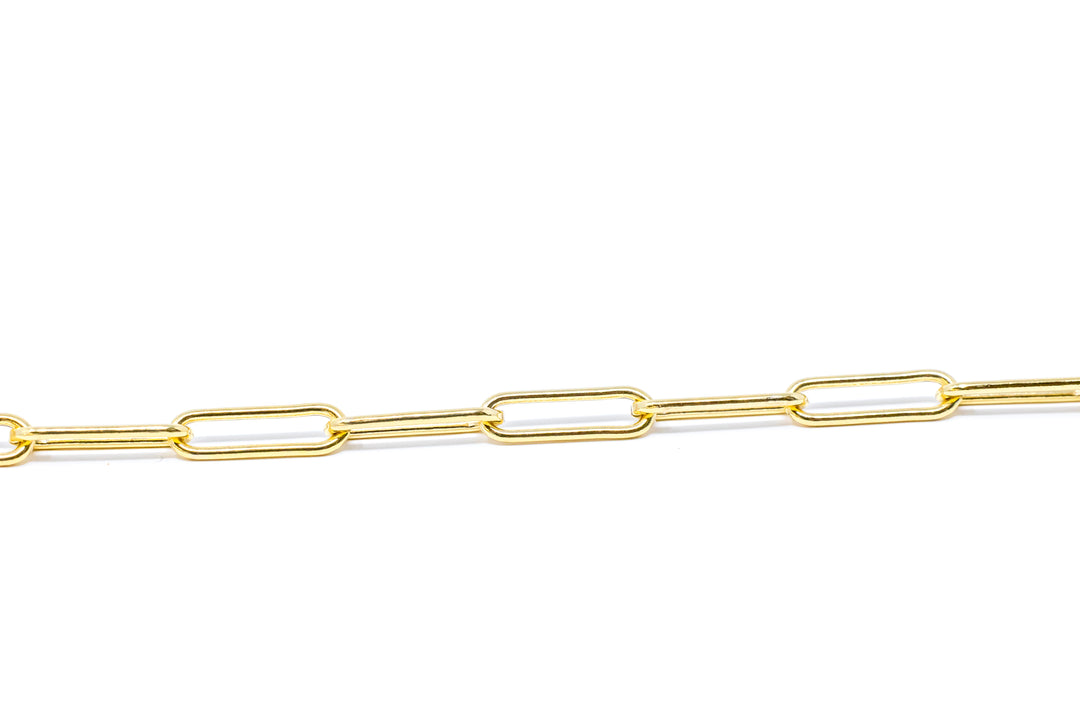 Gold Bold Paperclip Chain