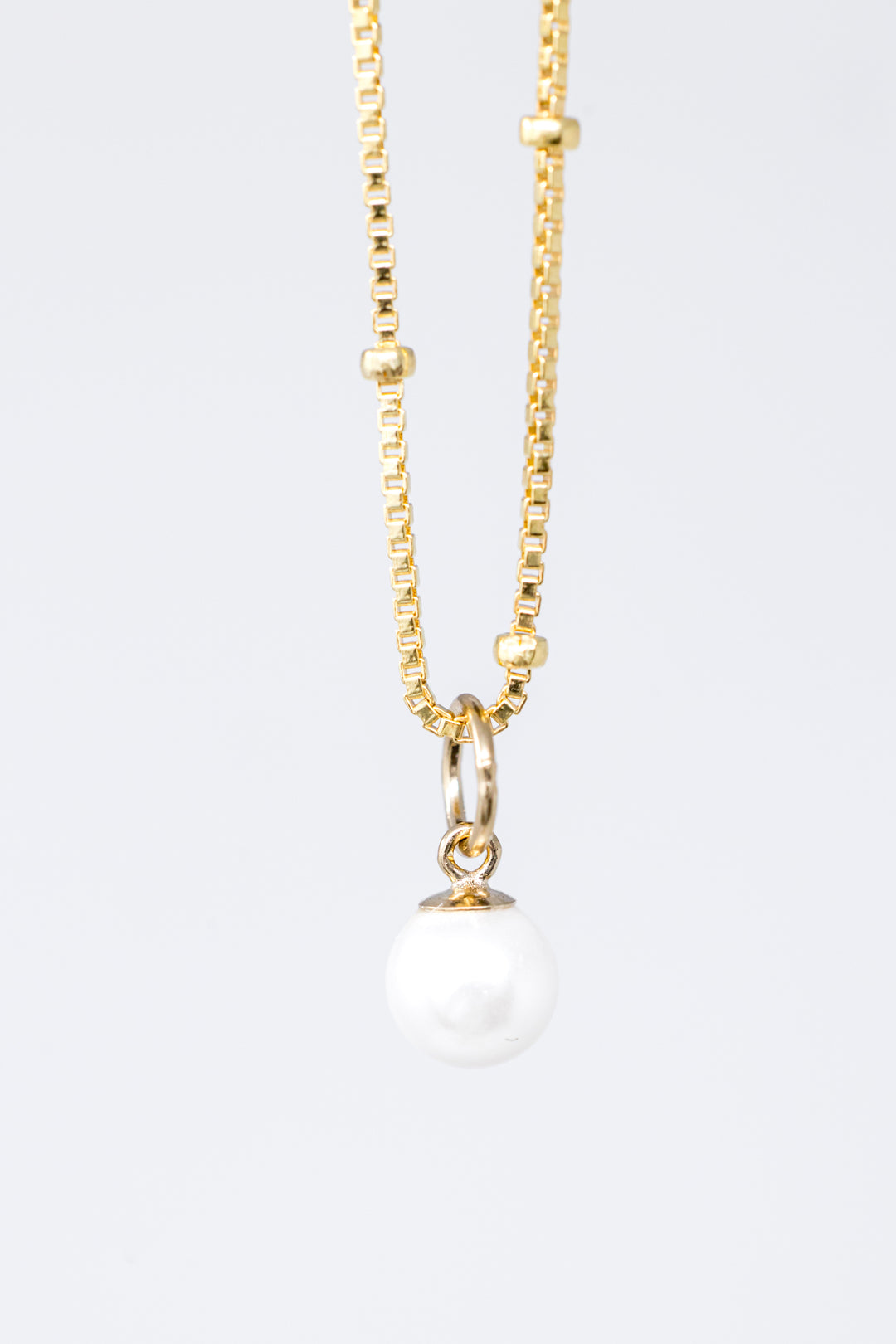 Gold Pearl Necklace