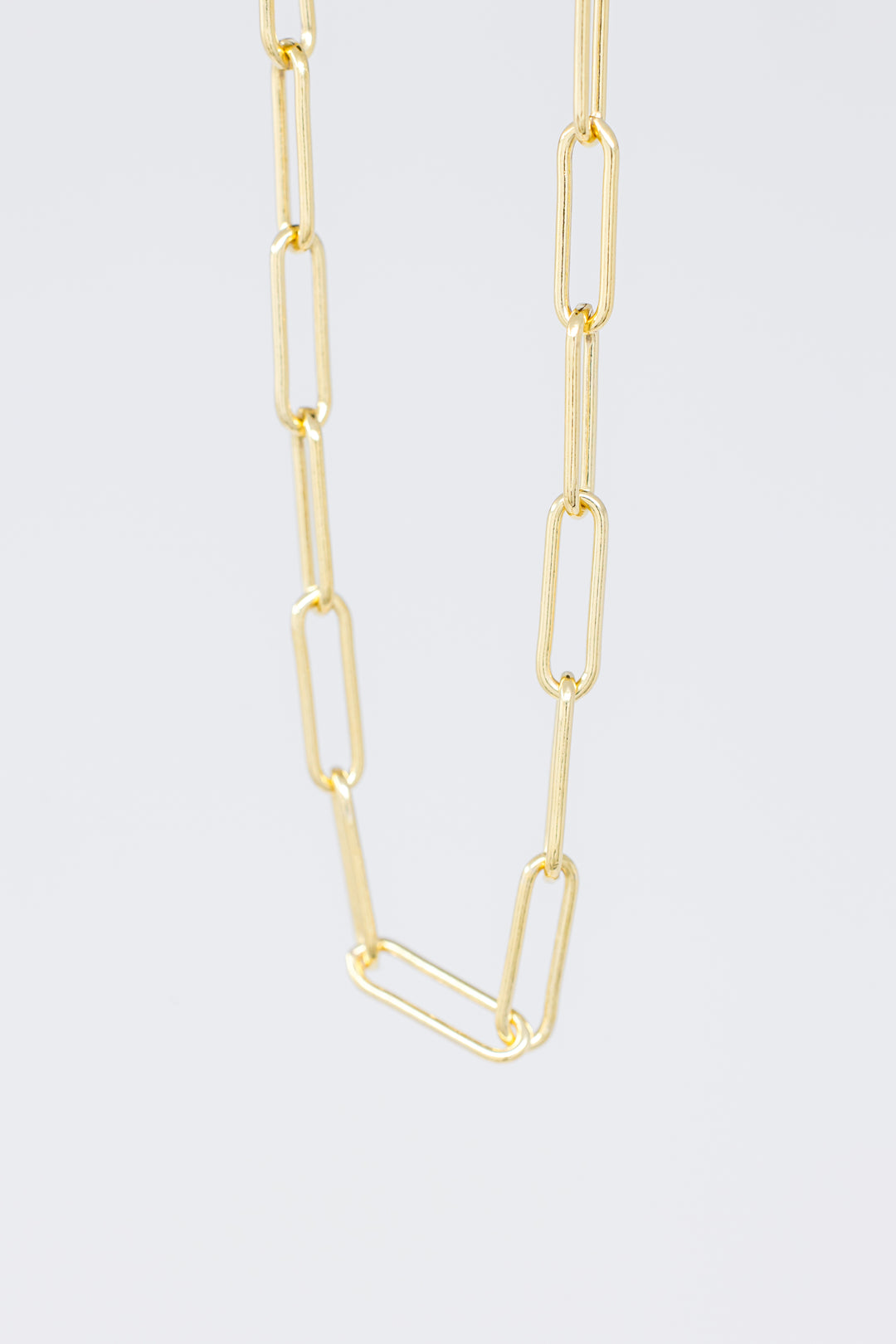 Gold Bold Paperclip Chain