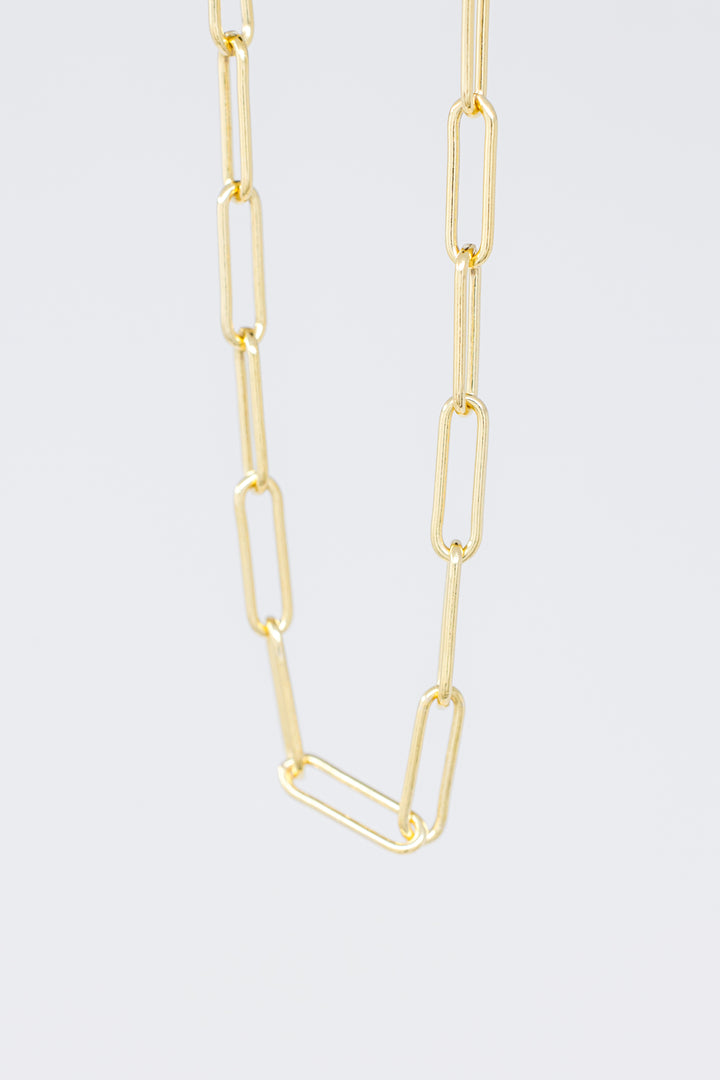 Gold Bold Paperclip Chain