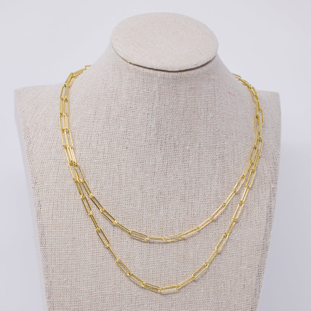 Gold Bold Paperclip Chain