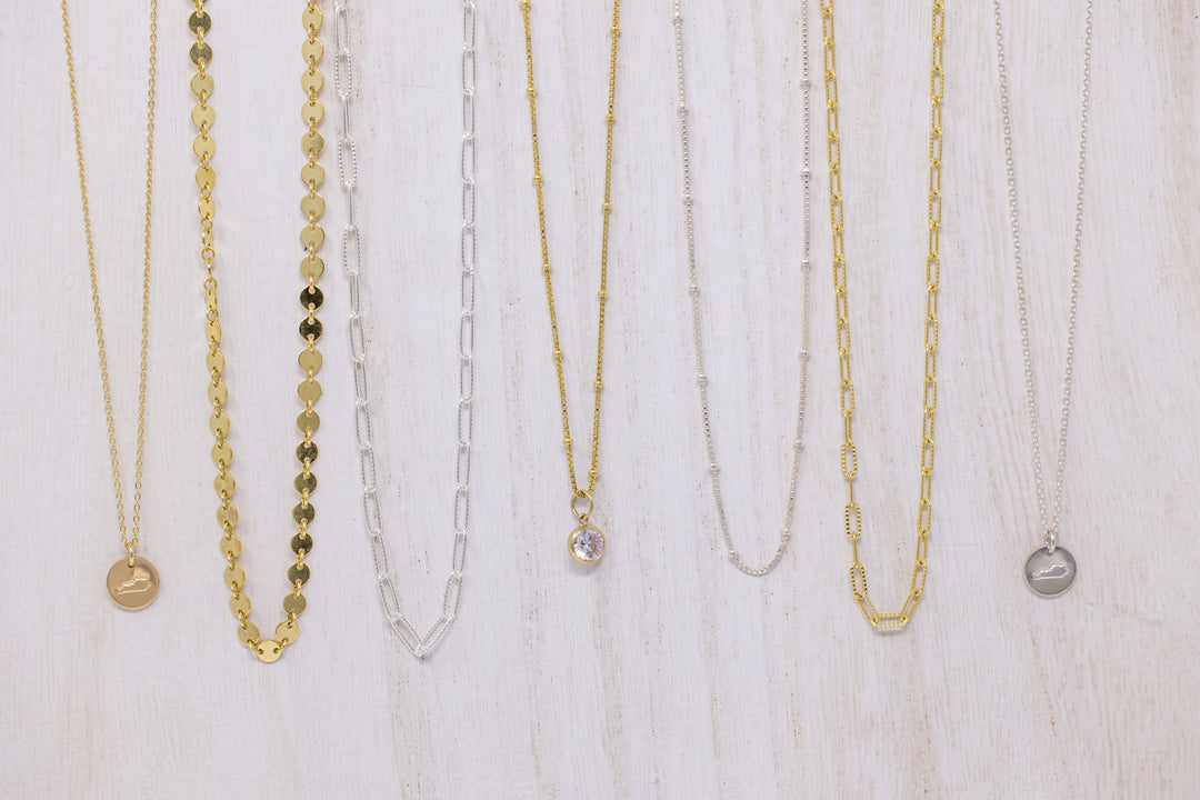 Gold and Sterling Silver Necklaces in Lexington, Kentucky Jewelry