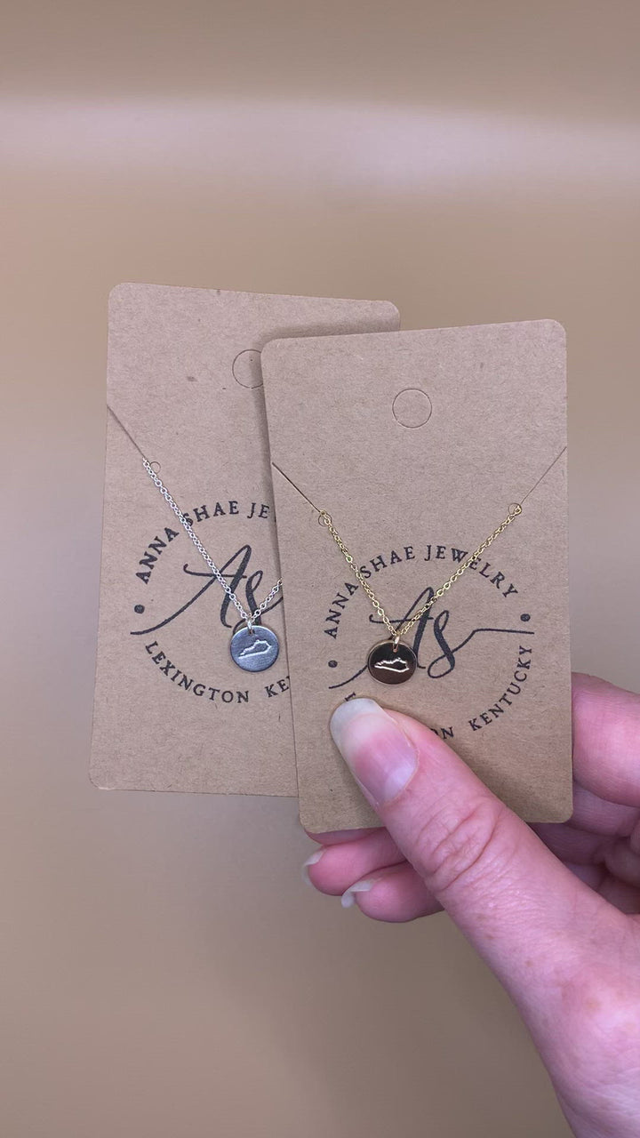 Gold Silver Kentucky Necklace
