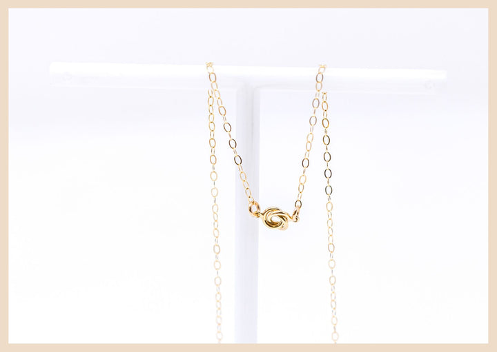 Gold Love Knot Necklace