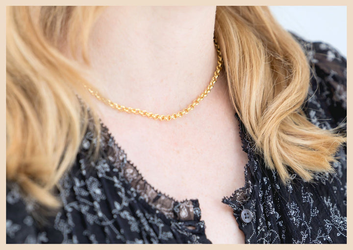 Gold rolo chain necklace in Lexington Kentucky Jewelry
