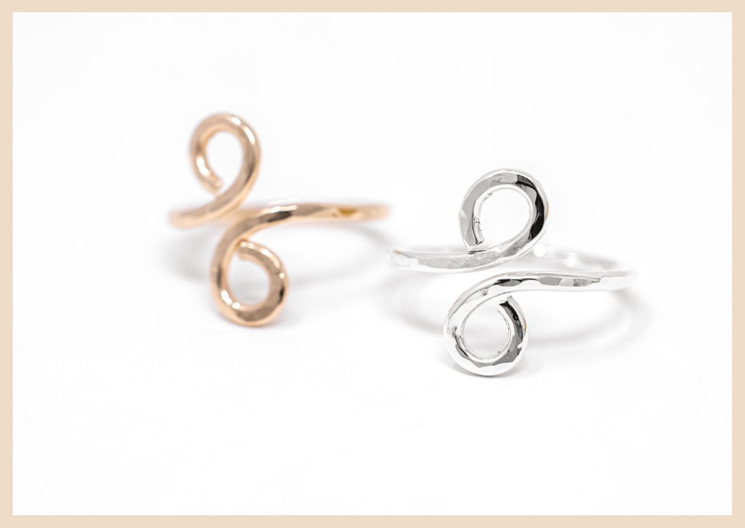 Handmade Hammered Infinity Ring by Anna Shae Jewelry in Lexington, KY