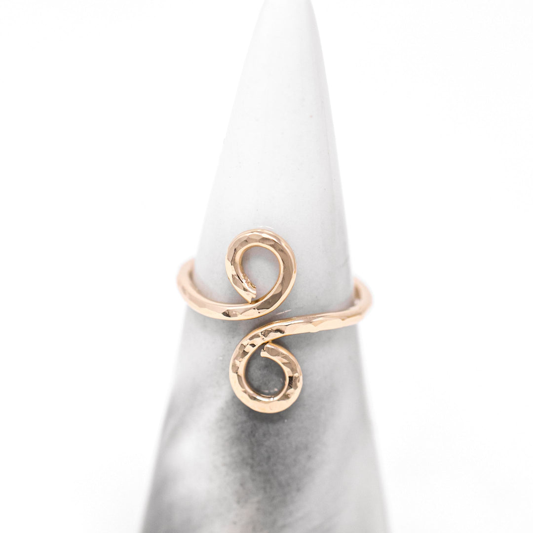 Gold Ring Hammered by Anna Shae Jewelry in Lexington, KY