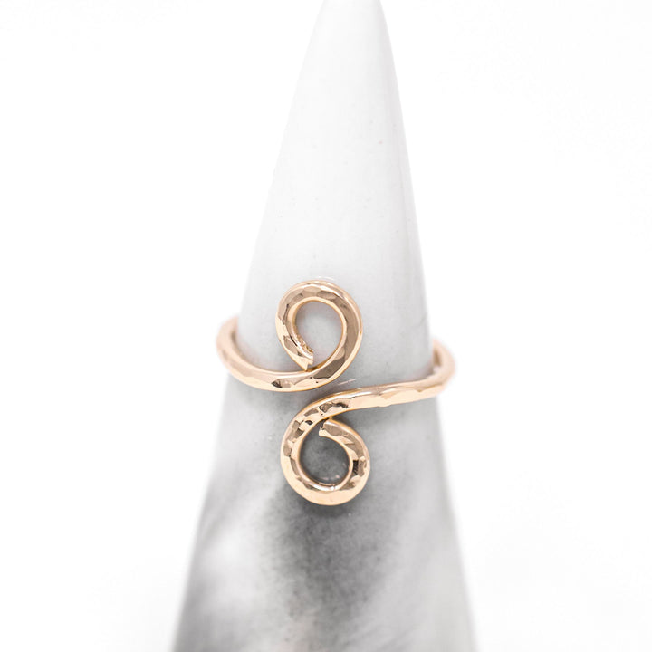 Gold Ring Hammered by Anna Shae Jewelry in Lexington, KY