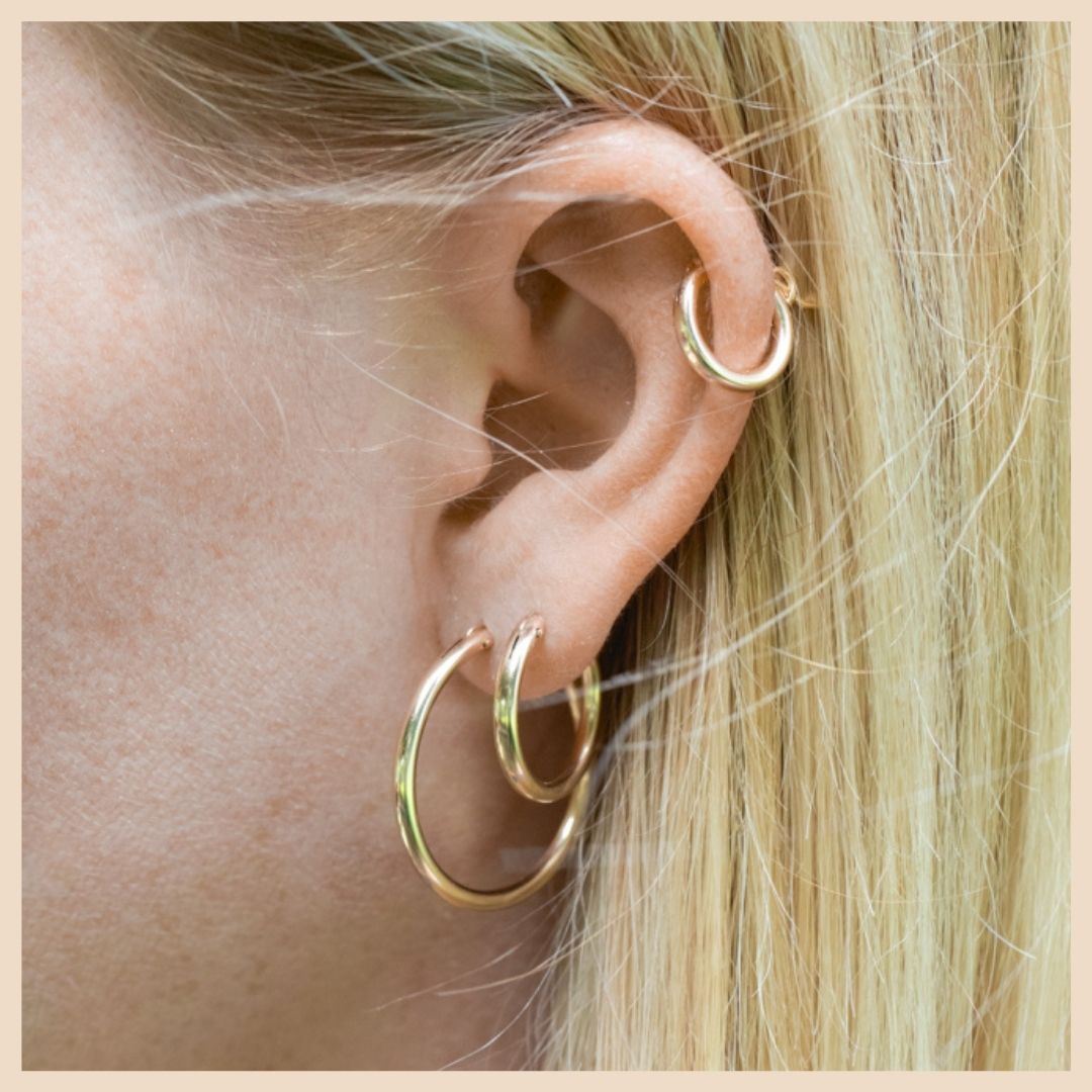 Gold Hoops in Small, Medium, and Large Jewelry in Lexington, Kentucky