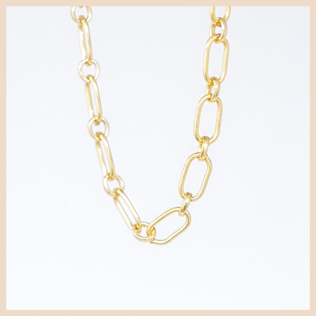 Gold Link Chain Necklace Jewelry in Lexington, Kentucky by Anna Shae Jewelry