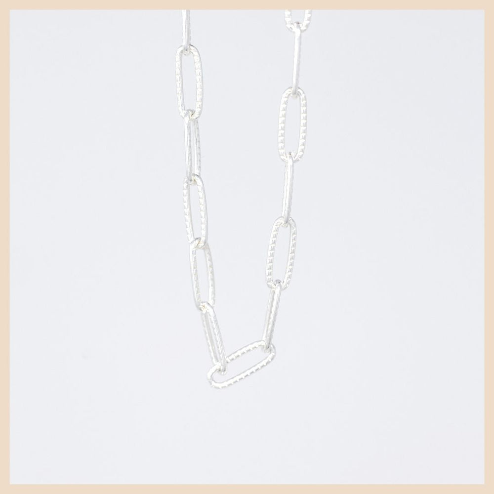 Sterling Silver Paperclip Twist Necklace Chain in Lexington, Kentucky by Anna Shae Jewelry