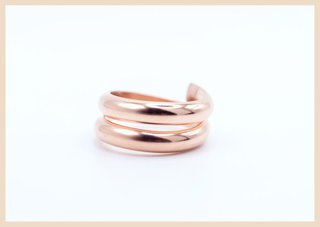 Rose gold double wrap ring jewelry in Lexington, Kentucky 