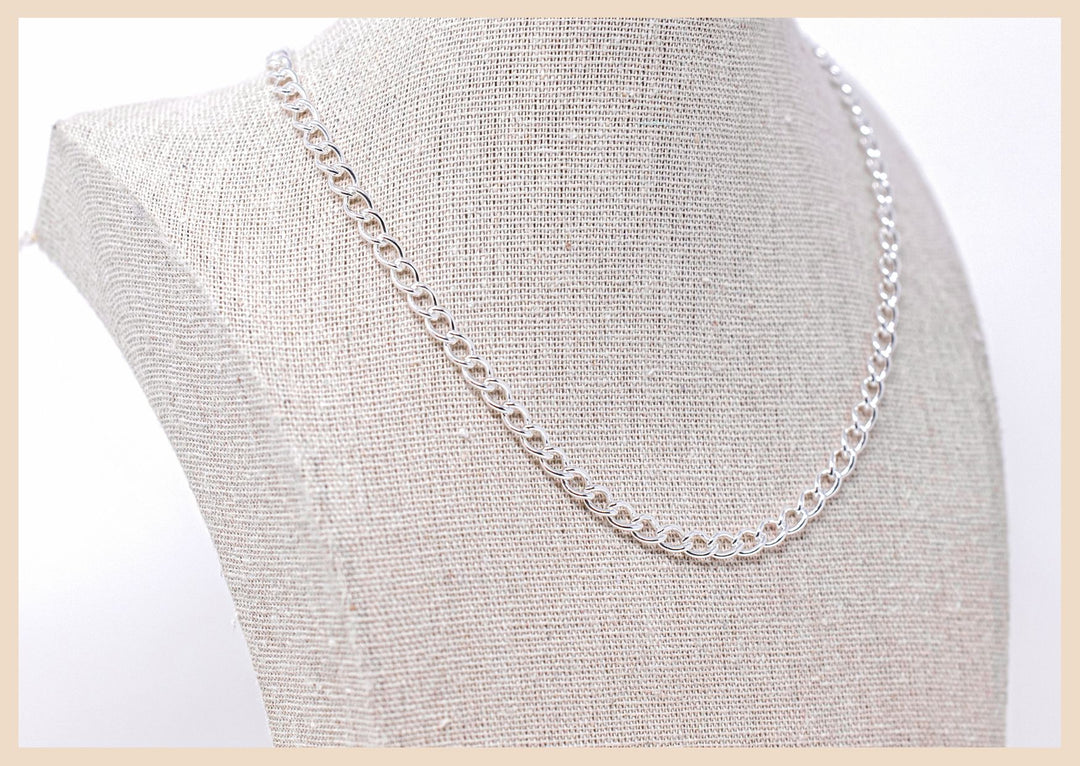 Sterling Silver Curb Chain Necklace