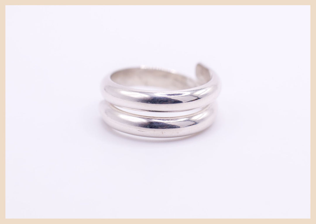 sterling silver wrap ring handmade in Lexington, Kentucky