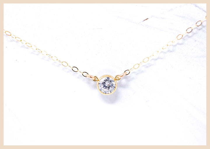 Gold Crystal Necklace