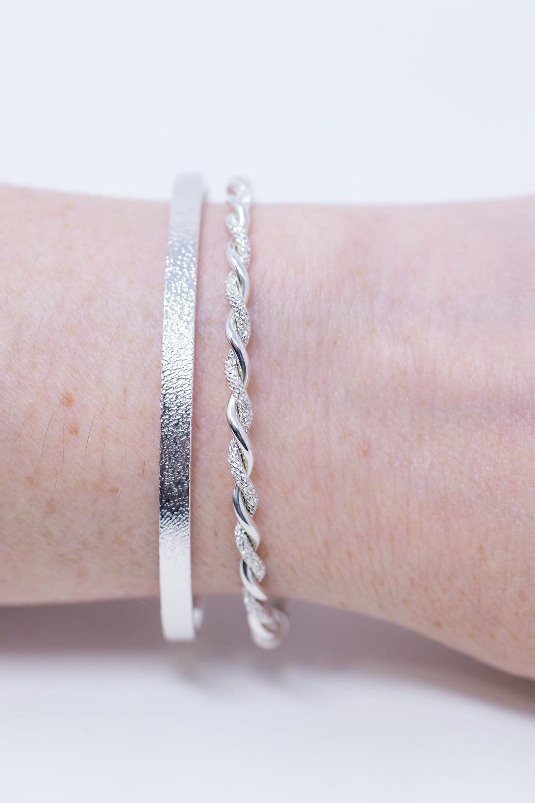 Sterling silver sparkly galaxy bracelet by Anna Shae Jewelry in Lexington, Kentucky