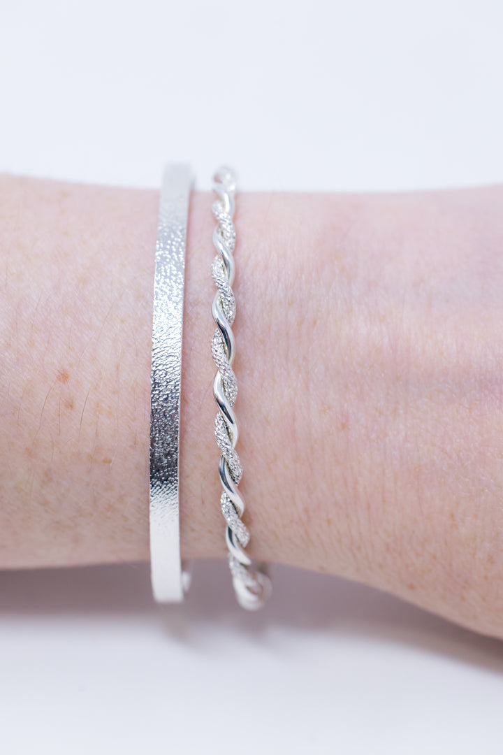Sterling silver sparkly galaxy bracelet by Anna Shae Jewelry in Lexington, Kentucky