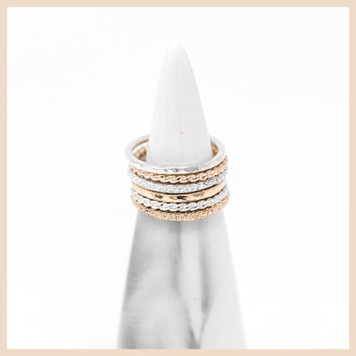 Gold Filled and Sterling Silver Stack Rings Based in Lexington, Kentucky