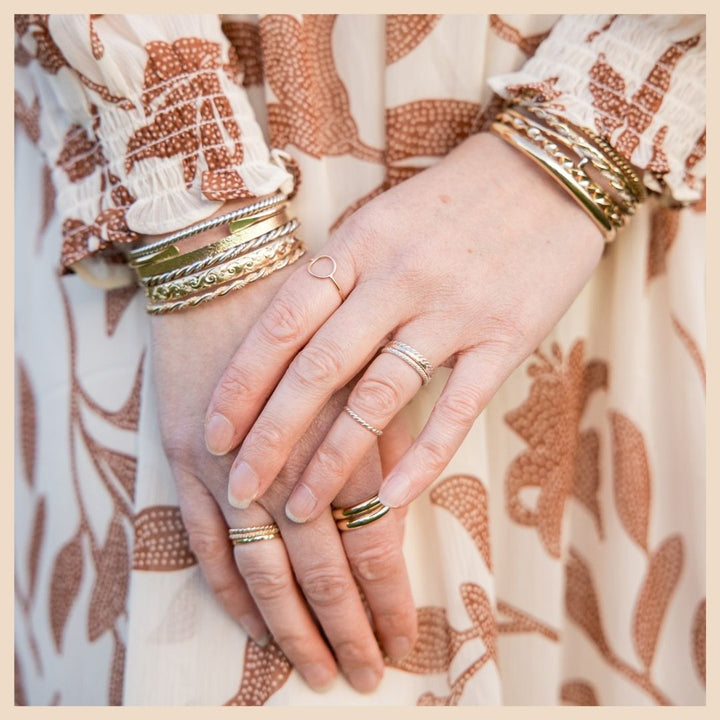 Gold Filled and Sterling Silver Stack Rings Based in Lexington, Kentucky