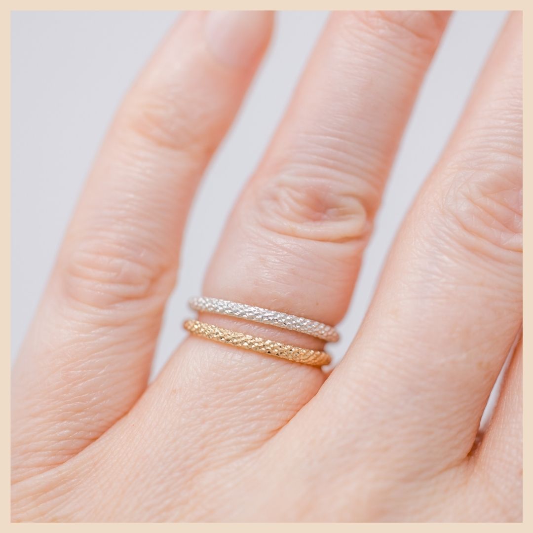 Gold Filled and Sterling Silver Stack Rings Based in Lexington, Kentucky