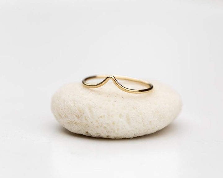 Thin gold filled wave ring by Anna Shae Jewelry in Lexington, Kentucky 