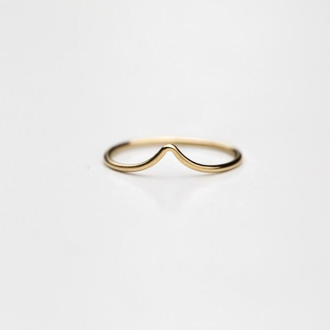 Mountain peak ring in gold by Anna Shae Jewelry in Lexington, Kentucky