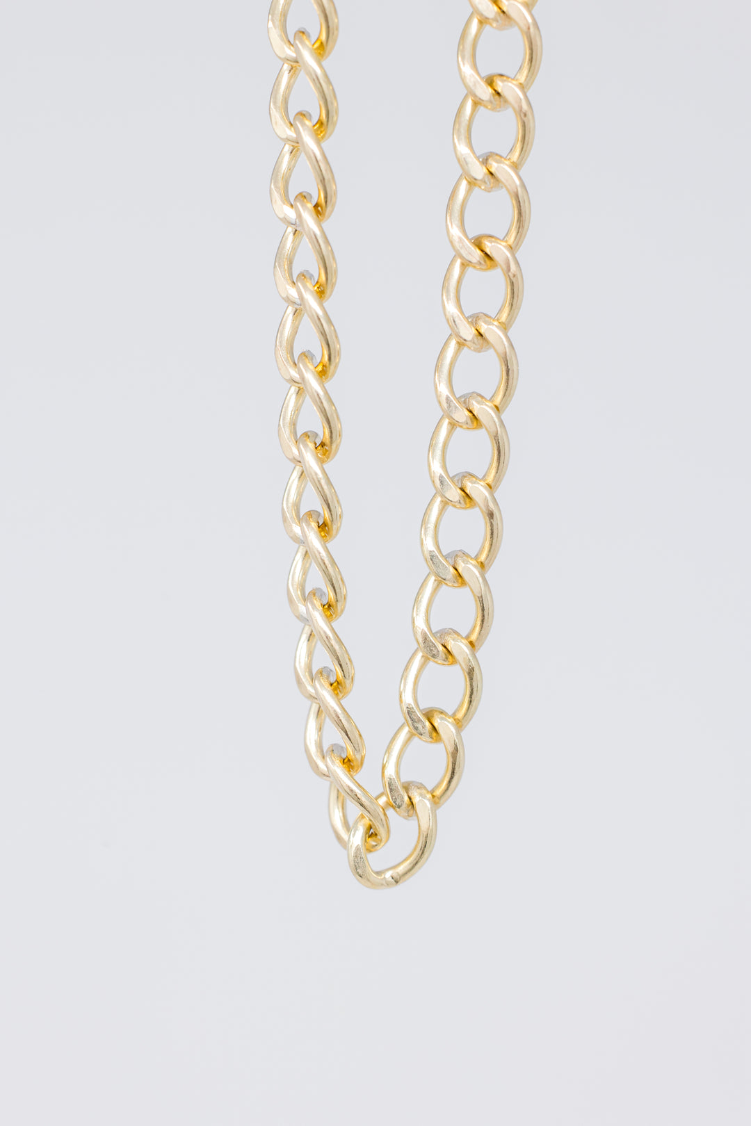 Gold Curb Chain Necklace