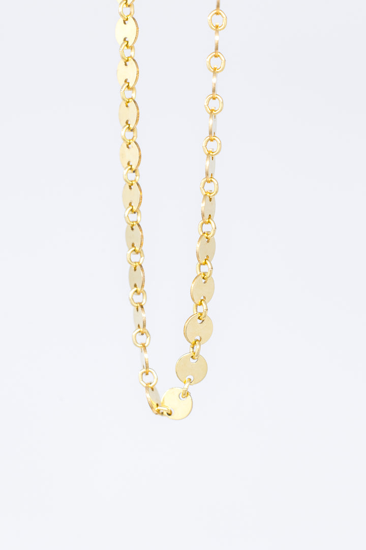 Sun Disk Chain Necklace