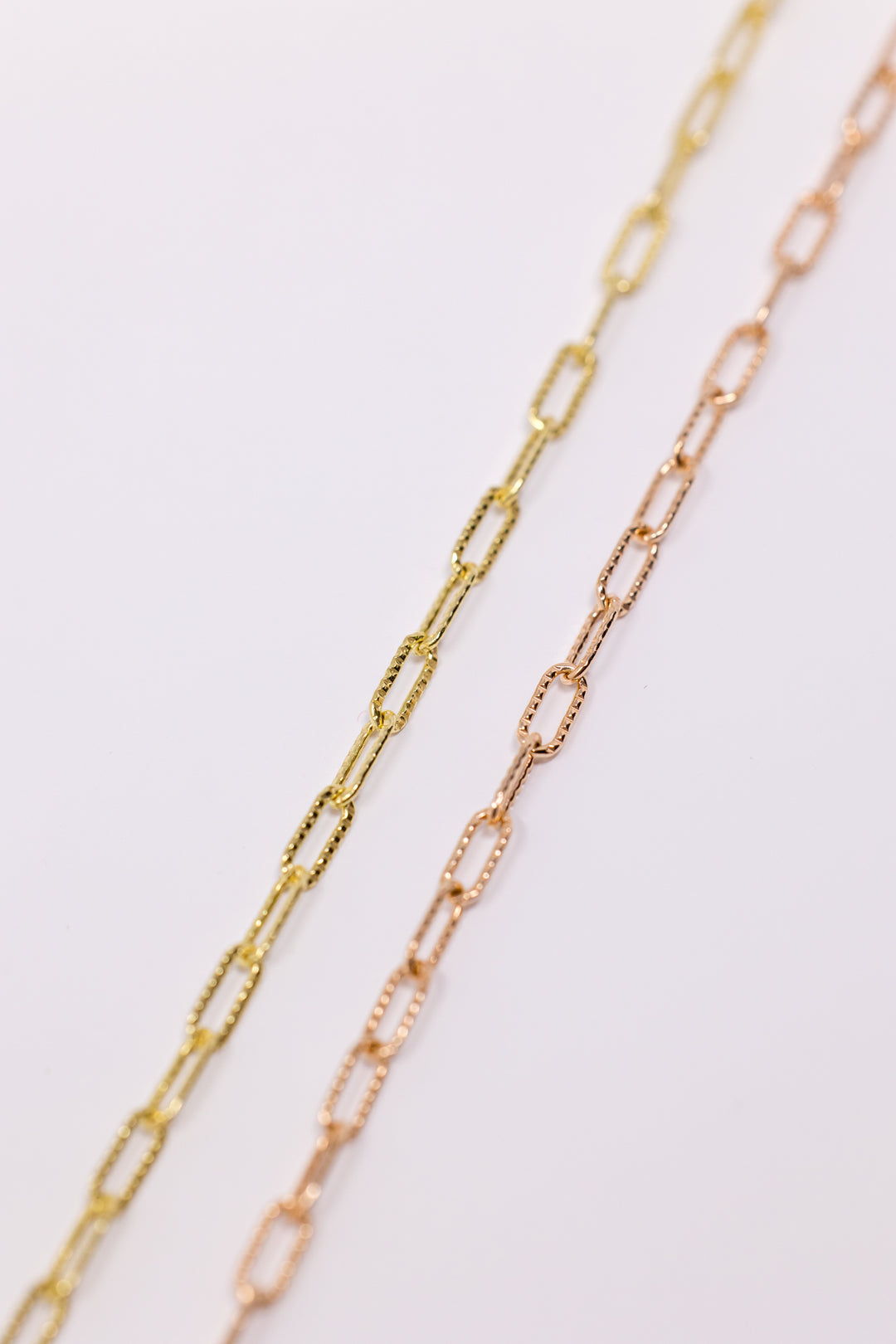 Gold Twist Paperclip Necklace