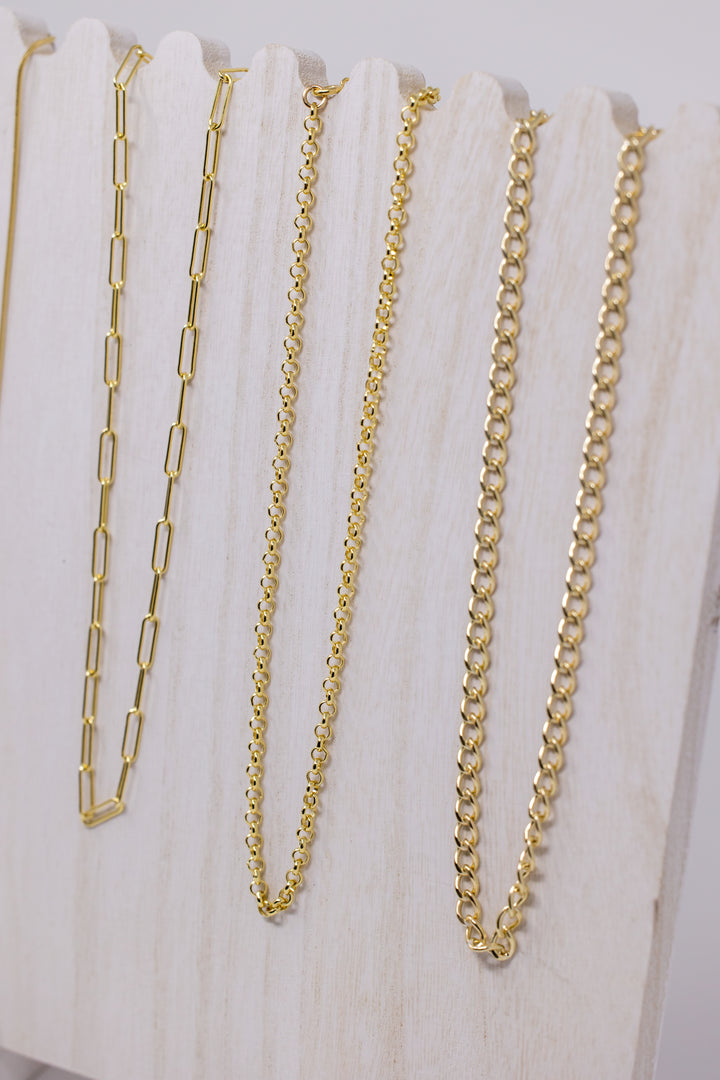 Gold Bold Paperclip Chain