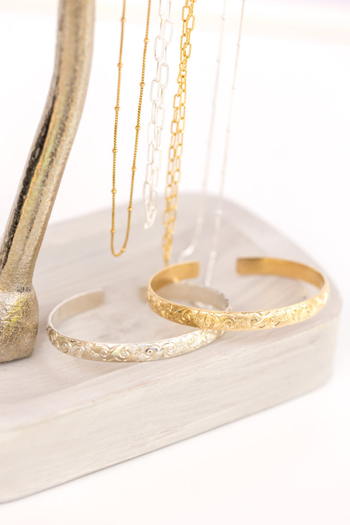 Sterling Silver and gold twist chain necklaces by Anna Shae Jewelry in Lexington, Kentucky 