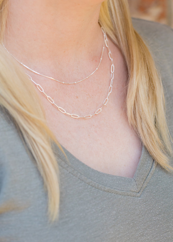 Sterling Silver chain necklaces by Anna Shae Jewelry in Lexington, Kentucky 