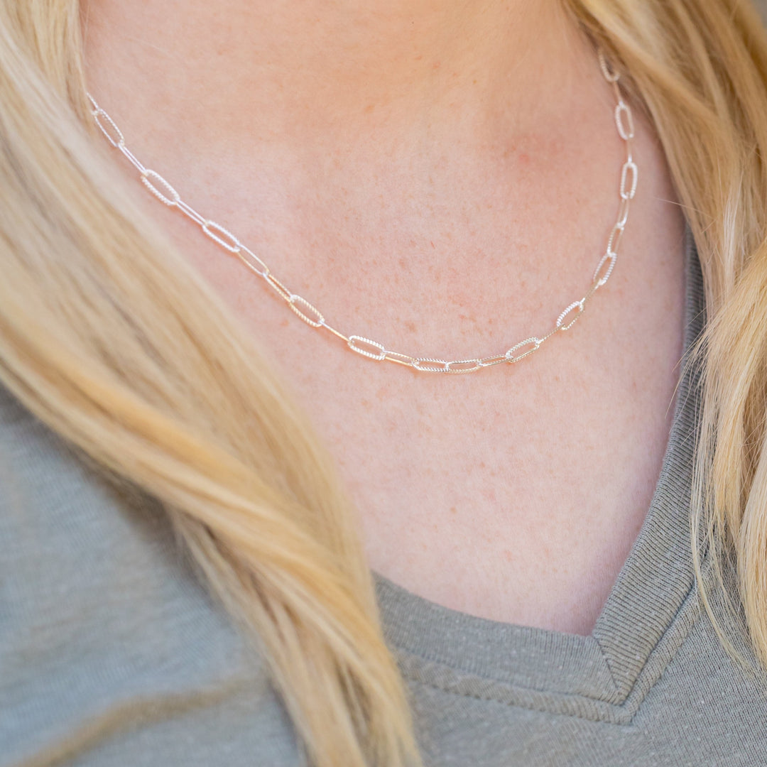 Women's Sterling Silver chain necklace by Anna Shae Jewelry in Lexington, Kentucky 