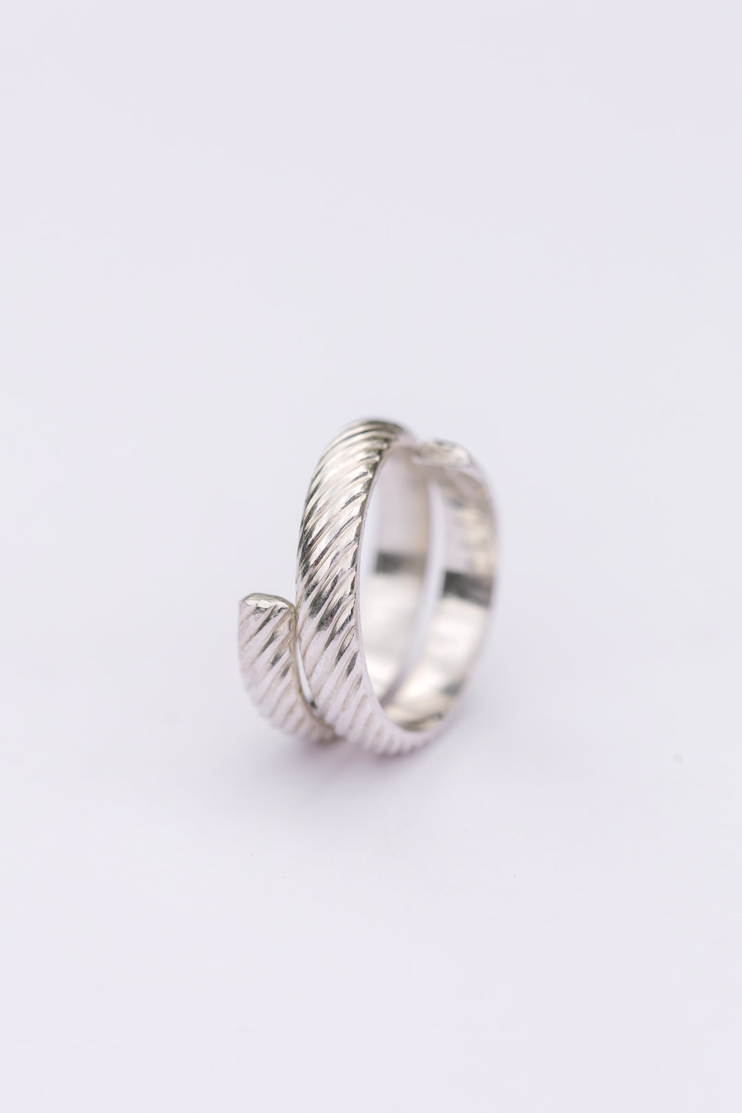 Sterling Silver Cable Wire Double Wrap Ring By Anna Shae Jewelry in Lexington, Kentucky