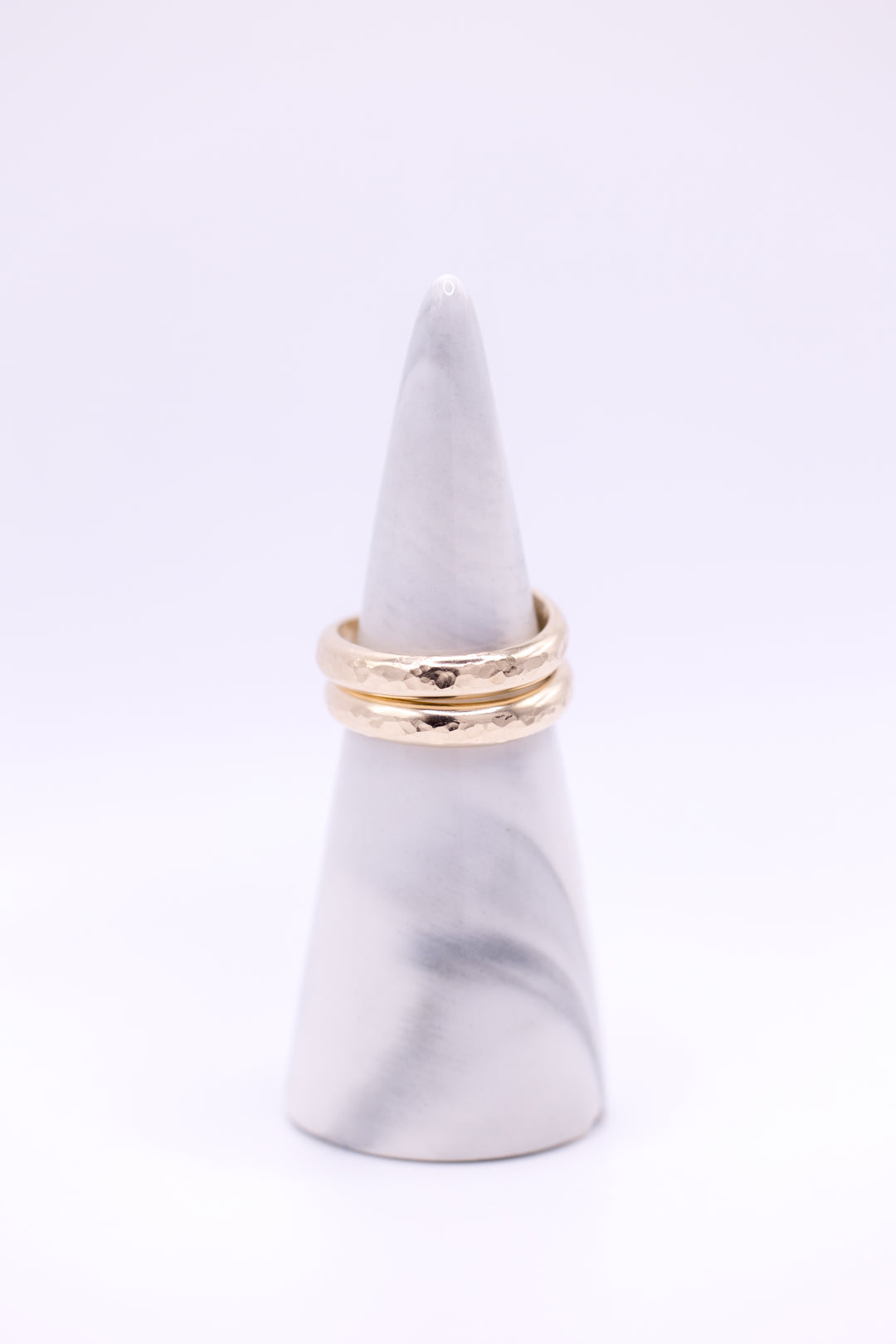 Gold Hammered Handmade Ring by Anna Shae Jewelry in Lexington, Kentucky