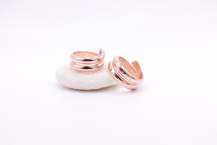 Hammered Rose Gold Ring by Anna Shae Jewelry in Lexington, Kentucky