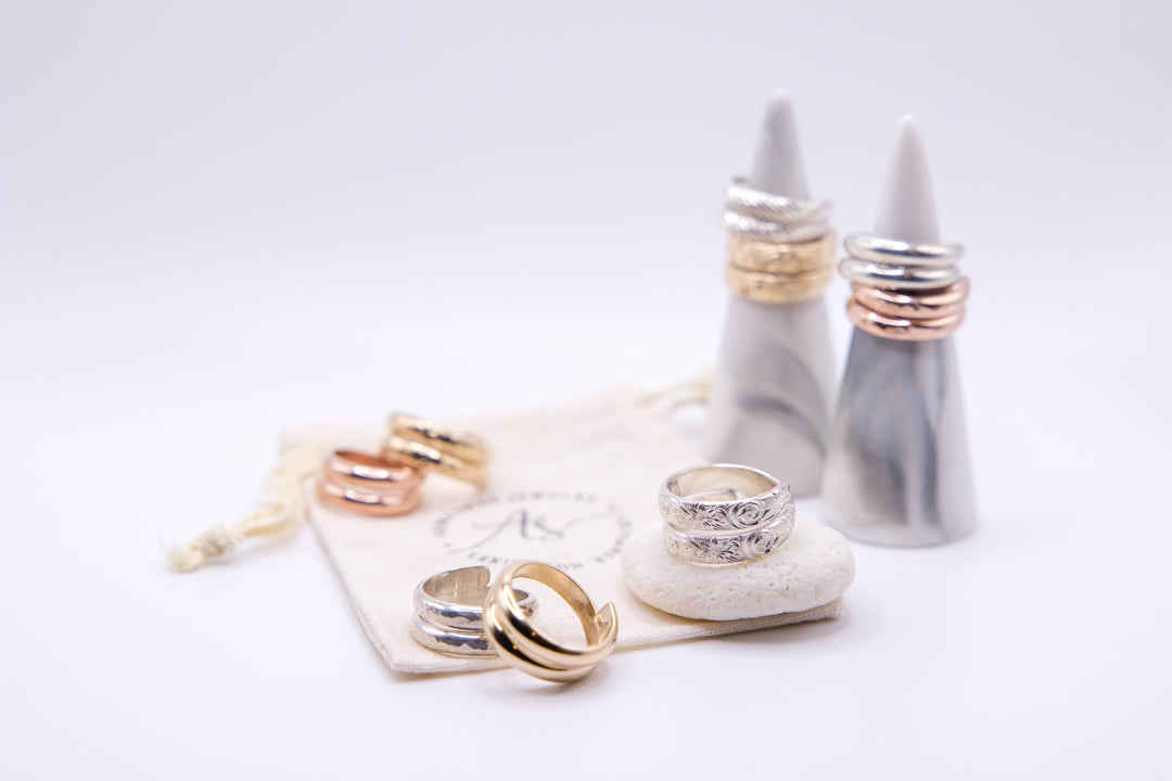 Handmade wrap ring jewelry in Lexington, Kentucky by Anna Shae Jewelry 
